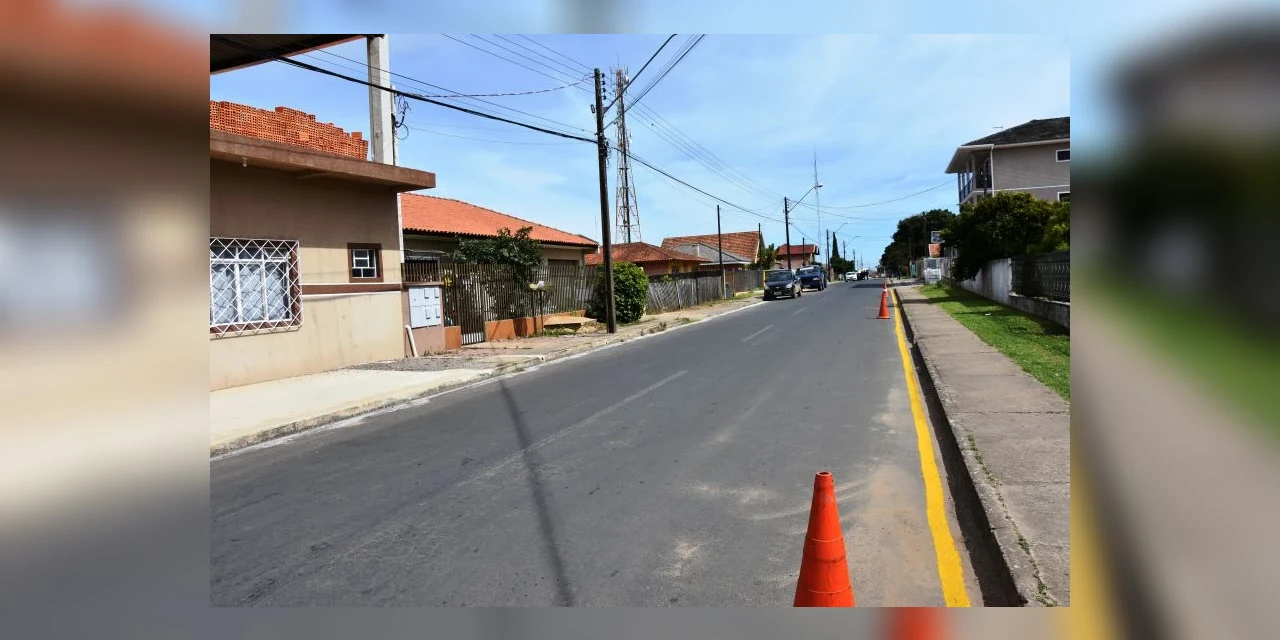 Prefeitura de Carambeí promove mudanças no trânsito da Rua Ouro Branco