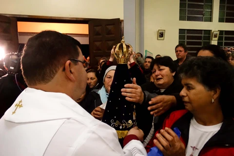 Santa peregrina chega a Ponta Grossa nesta sexta