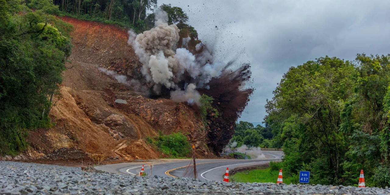BR 376 terá detonação de rochas no trecho Apucarana
