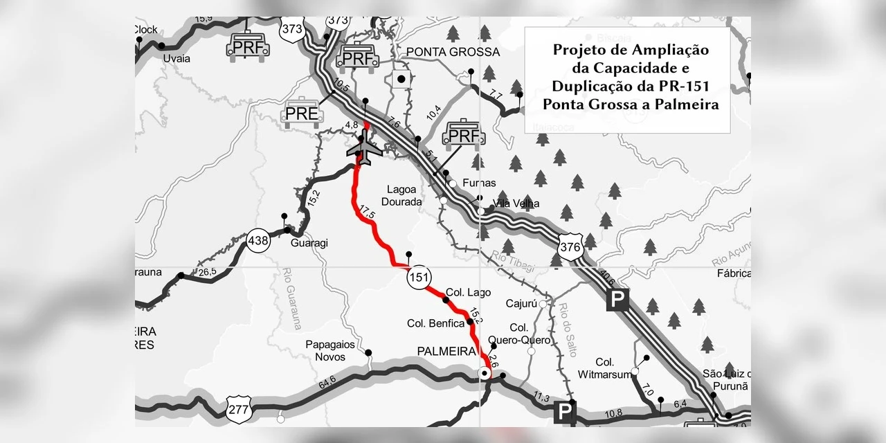 DER analisa propostas para projeto de duplicação da PR-151