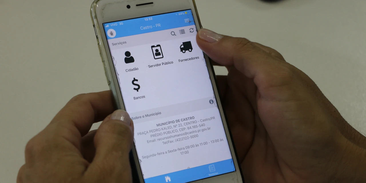 Prefeitura de Castro disponibiliza aplicativo para acesso a serviços