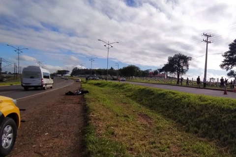 Motociclista morre em acidente envolvendo moto e carro na PR-160, em Telêmaco Borba