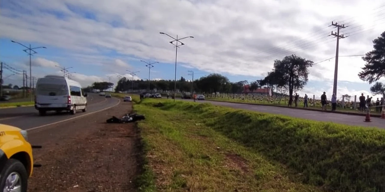 Motociclista morre em acidente envolvendo moto e carro na PR-160, em Telêmaco Borba