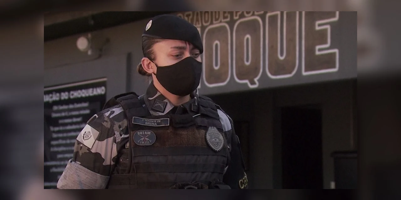 Pelotão de Choque de Maringá é o 1º na história da PM a ser comandado por uma mulher