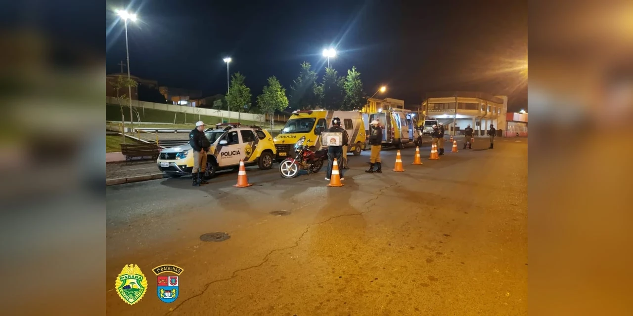 PM realiza fiscalização e 41 motoristas são abordados; Condutor que dirigia embriagado foi preso