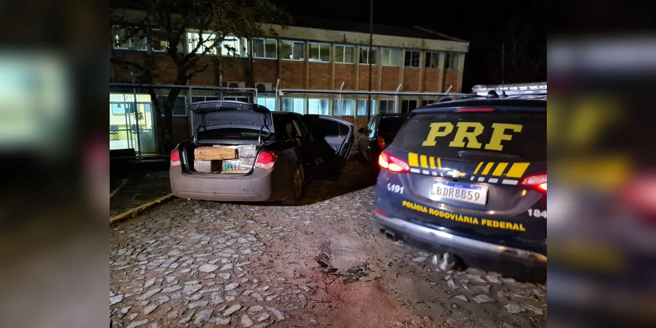 Dois homens são presos com mais de 460 quilos de maconha, na BR-373 em Ponta Grossa