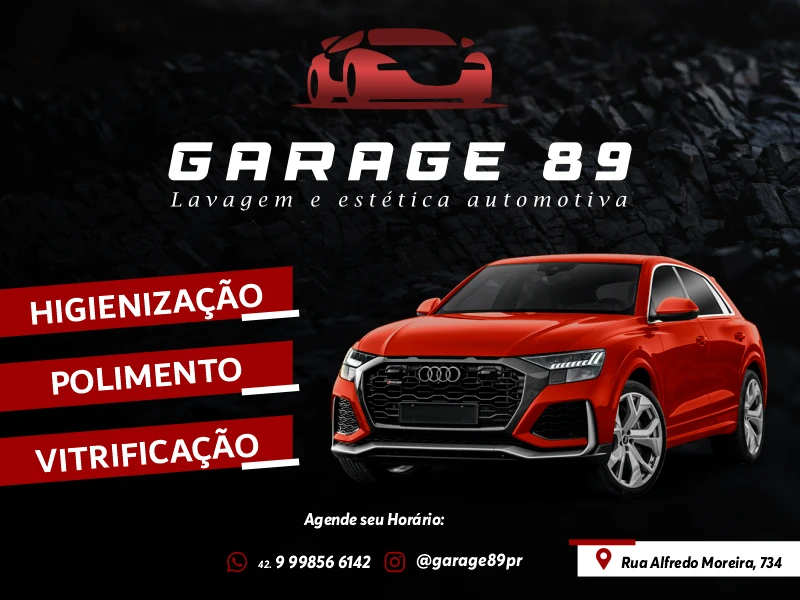 Garage 89 - Lavagem e Estética Automotiva (Lavacar, Higienização, Polimento e Vitrificação)