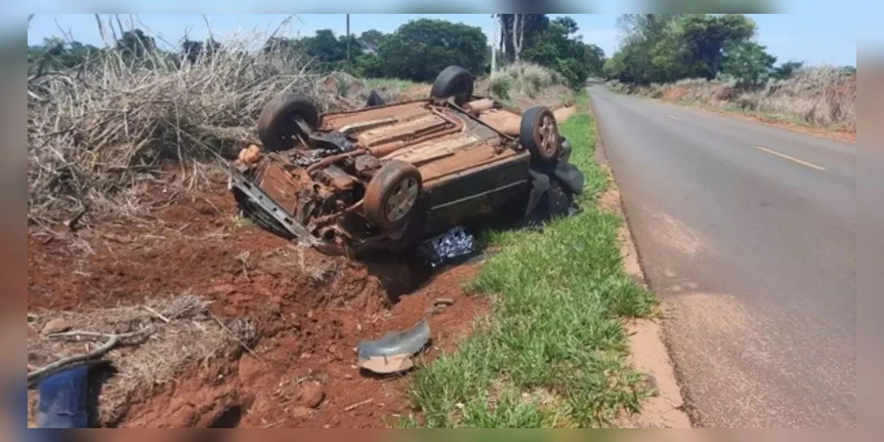 Pai morre e filhos ficam gravemente feridos em acidente no Noroeste do Paraná