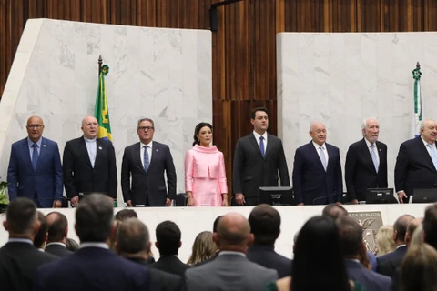 Carlos Massa Ratinho Junior é empossado na Assembleia Legislativa para o seu segundo mandato à frente do Governo do Estado