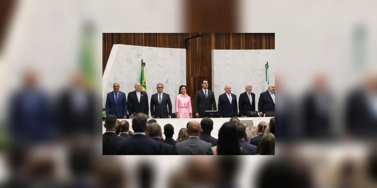 Carlos Massa Ratinho Junior é empossado na Assembleia Legislativa para o seu segundo mandato à frente do Governo do Estado