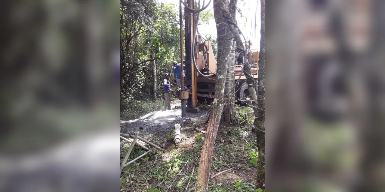 Agricultura de Tibagi realiza a perfuração de mais um poço artesiano