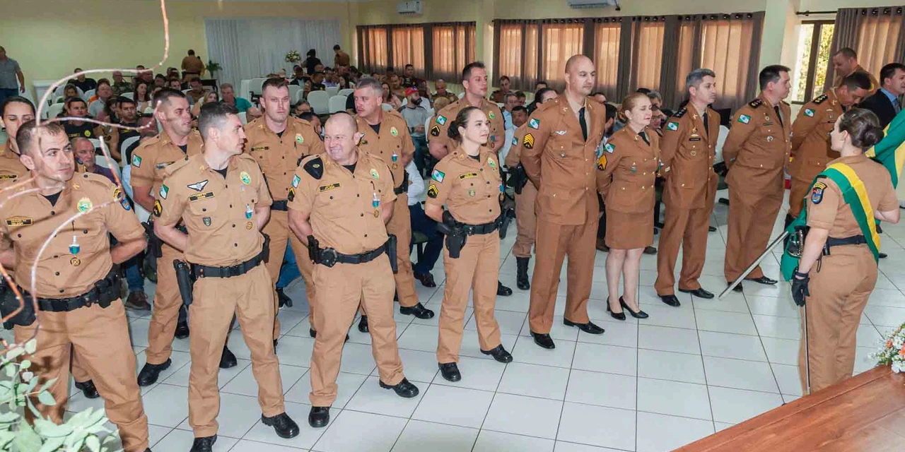 26º Batalhão de Polícia Militar celebra seu 7º aniversário, em Telêmaco Borba