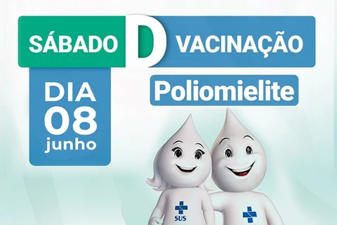 Dia D de vacinação contra a paralisia infantil será no sábado, dia 8