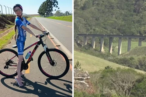 Ciclista que morreu durante trilha em hidrelétrica no Paraná estava pedalando em grupo quando caiu de ponte de 30 metros de altura
