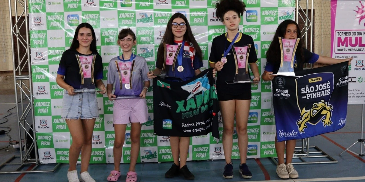 Piraí do Sul celebra o xadrez feminino no X Torneio do Dia Internacional da Mulher