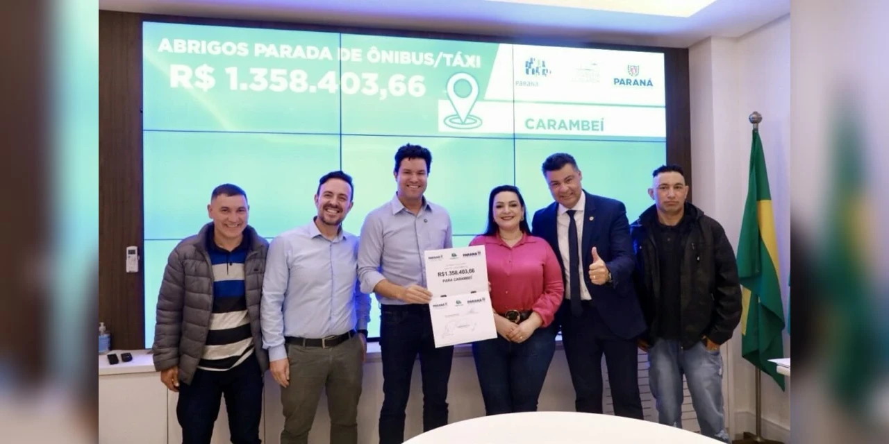 Rangel garante mais de R$ 1,3 milhão para abrigos em todos pontos ônibus de Carambeí