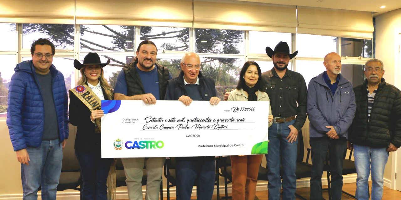 Mais de R$ 150 mil arrecadados na Festa do Peão de Boiadeiro vão beneficiar cerca de 750 crianças e adolescentes em Castro