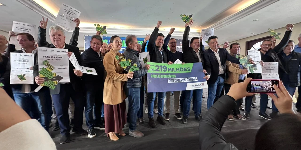 Estado autoriza investimentos de R$ 219 milhões para cidades dos Campos Gerais