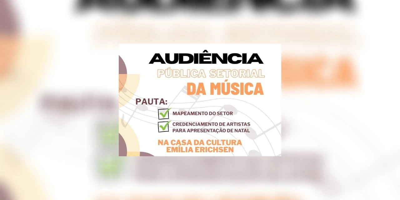 Audiência pública discutirá mapeamento do setor e contratação de músicos locais para apresentações de Natal