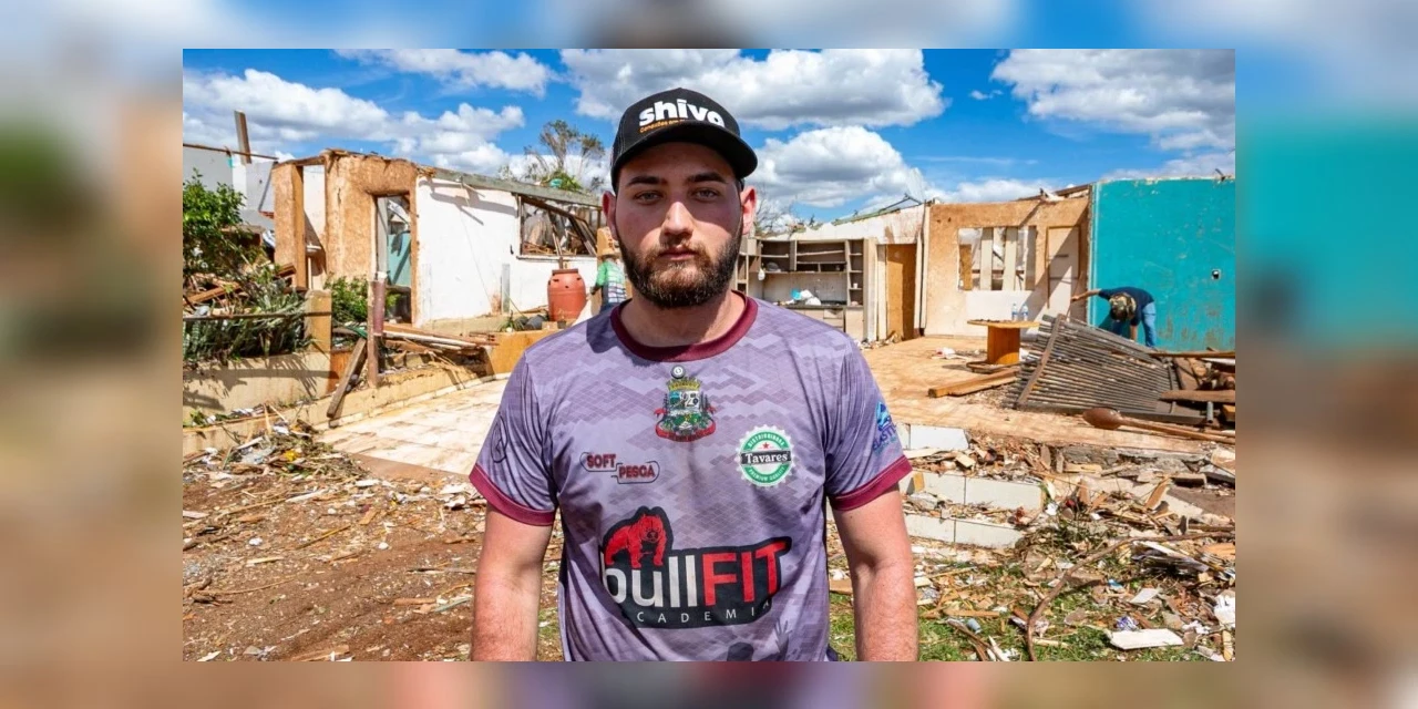 "O problema é onde morar", lamenta jovem que sobreviveu ao tornado no Paraná