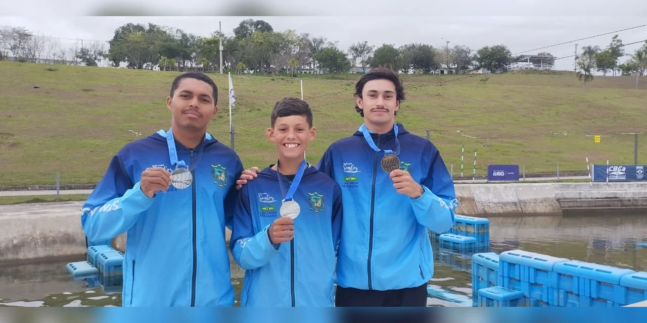 Atletas de Tibagi conquistam três pódios no Campeonato Brasileiro de Canoagem no Rio de Janeiro