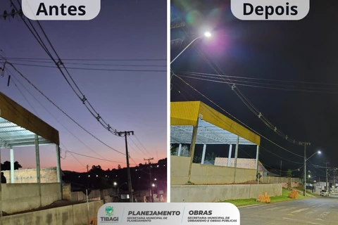 Tibagi amplia iluminação pública e leva mais segurança para ruas e distritos