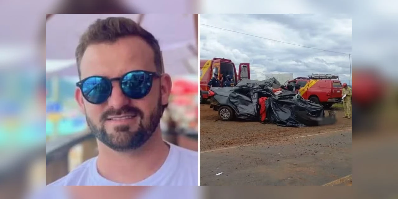 Comerciante morre em carro destruído após batida com caminhão na PR-151
