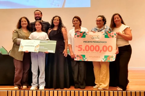 Escola Rural Municipal Padre Anchieta é destaque no lançamento do ANUAGRO 2025