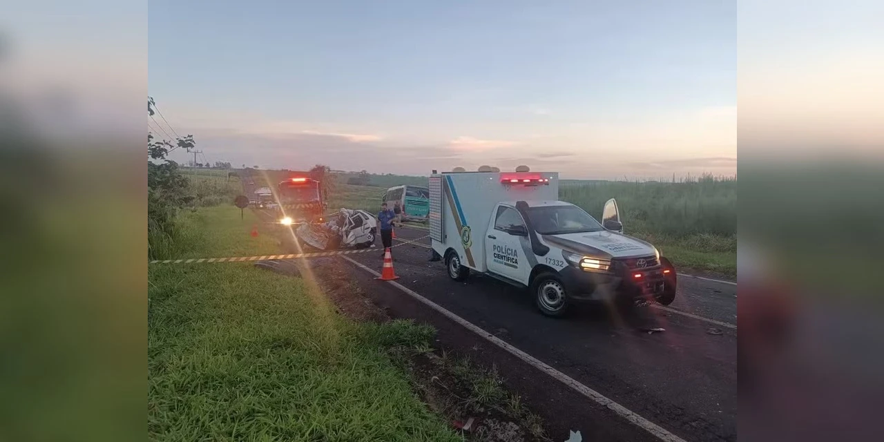 Família é vítima de acidente entre carro e ônibus que deixou seis pessoas mortas no Paraná