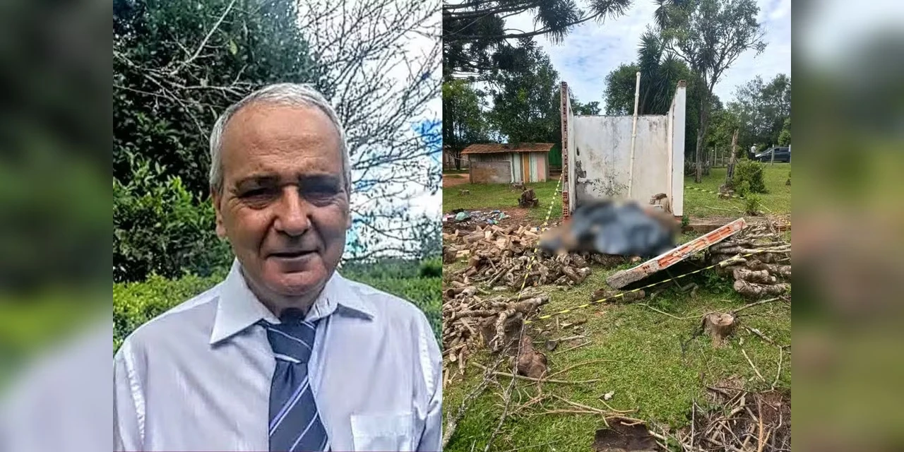Parede de banheiro desativado desaba e mata homem de 64 anos no Sul do Paraná