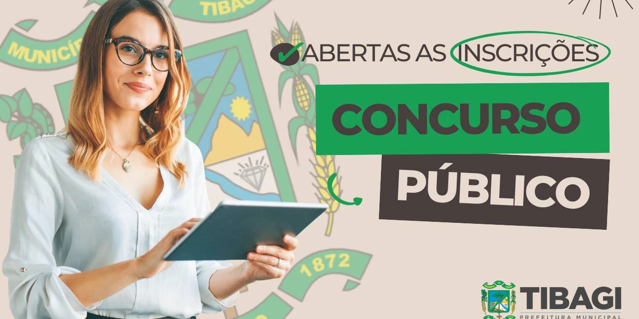 Abertas as inscrições para Concurso Público da Prefeitura de Tibagi