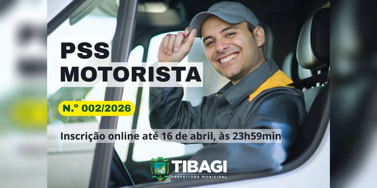 Prefeitura de Tibagi abre PSS para contratação de motoristas