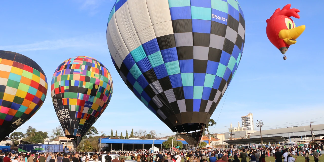 Castro realiza 2º Festival de Balonismo com competição estadual e atrações para toda a família