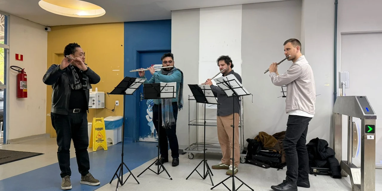Música e acolhimento: Conservatório leva apresentações a hospitais de Ponta Grossa