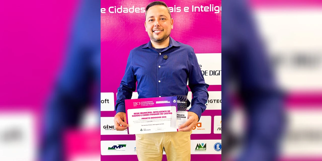 Castro conquista título de Prefeito Inovador pelo segundo ano consecutivo