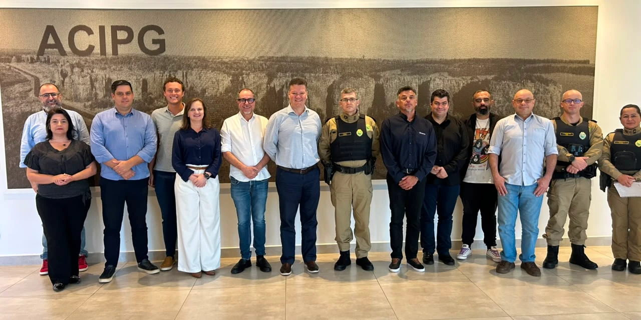 Novo comandante do 4º CRPM visita ACIPG e discute plano estratégico de segurança para Ponta Grossa