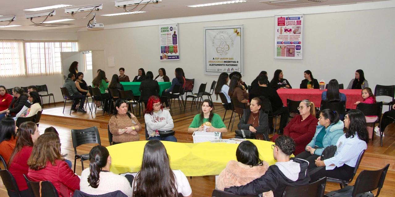Campanha ‘Agosto Dourado’ teve mais de 150 gestantes participantes em Castro